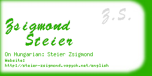 zsigmond steier business card